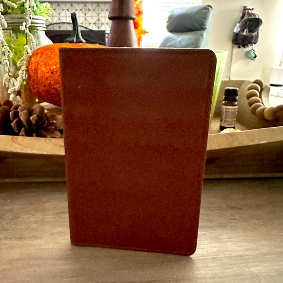 Louis Vuitton Handbags - Louis Vuitton Brown Leather Taiga Card Holder ID Wallet Case